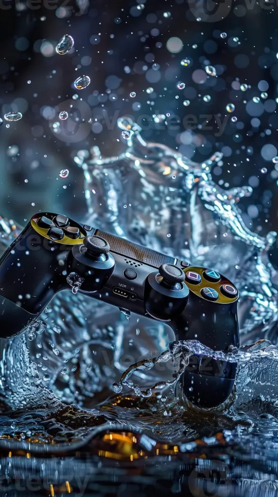 Controller in Water Splash