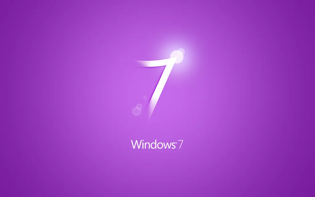 Windows 7 purple wallpaper