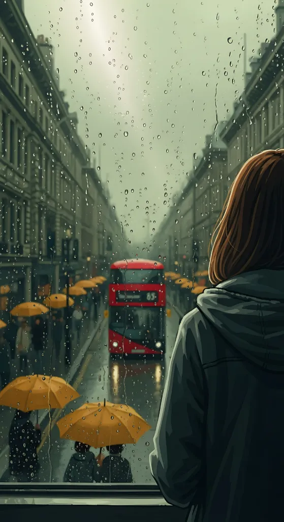 Rainy City Window Gaze