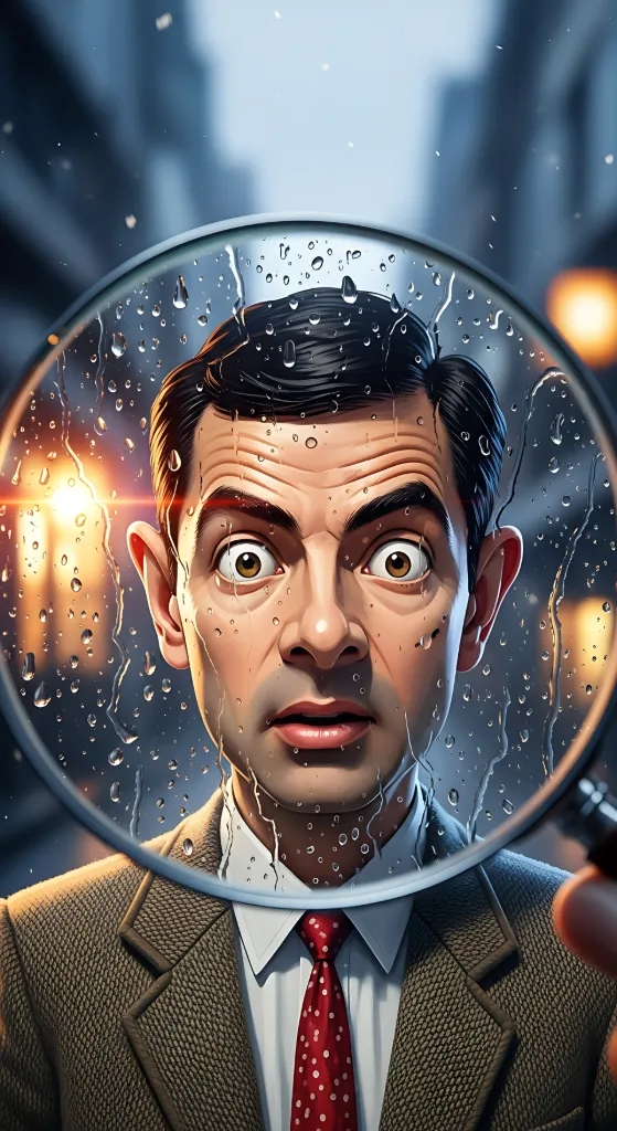 Bean Magnified Rainy Gaze