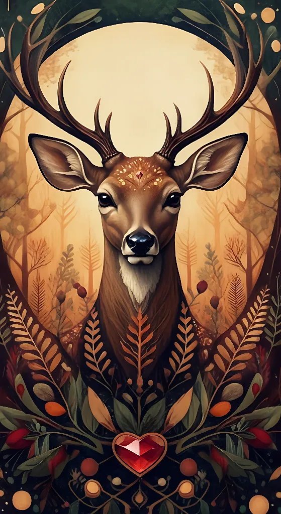 Enchanted Deer of the Woods