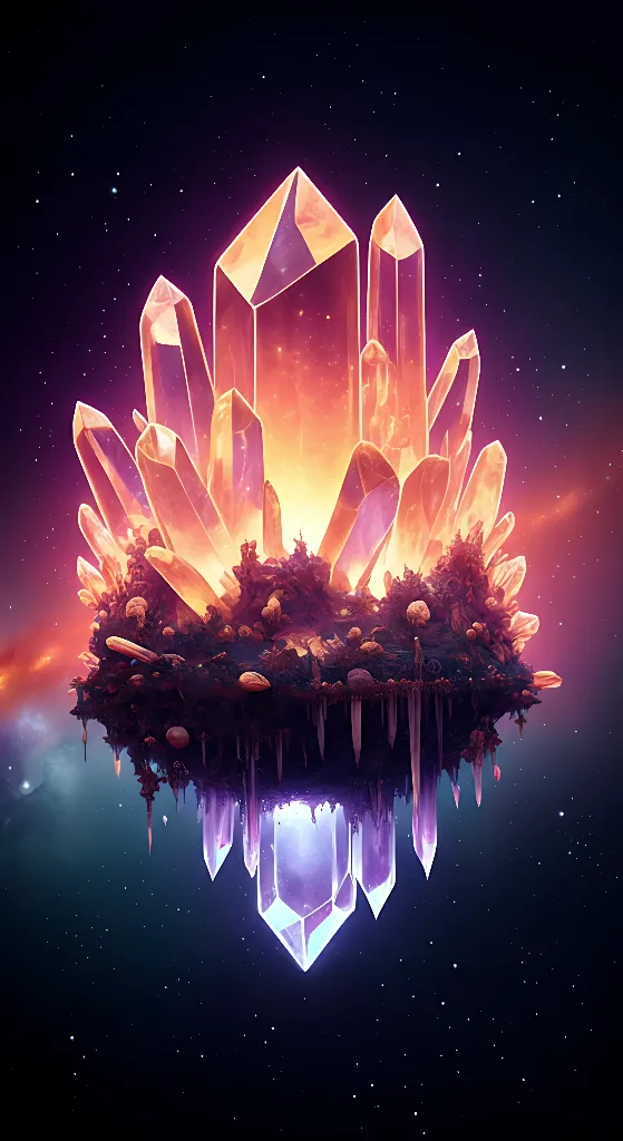 Celestial Crystal Floating Island
