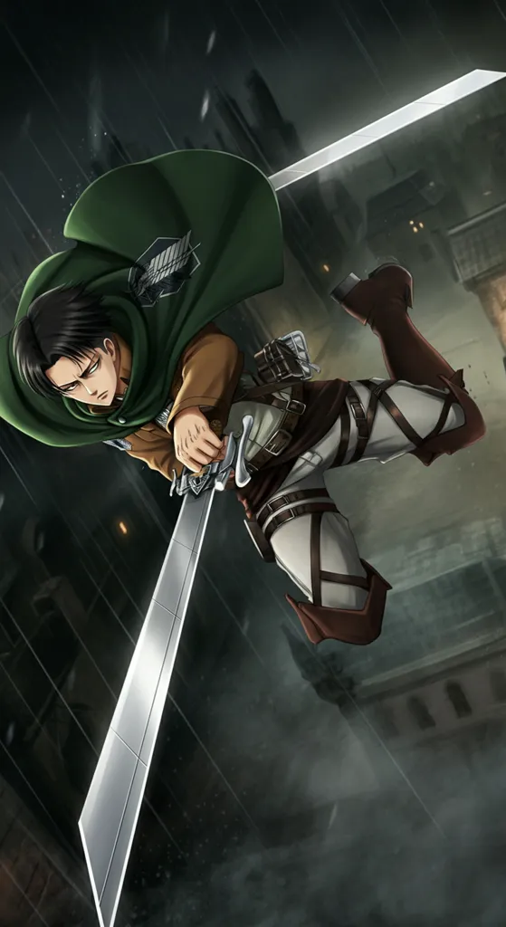 Anime Swordsman in Action Pose