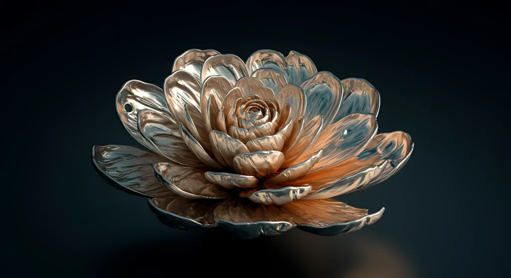 Metallic Petal Bloom