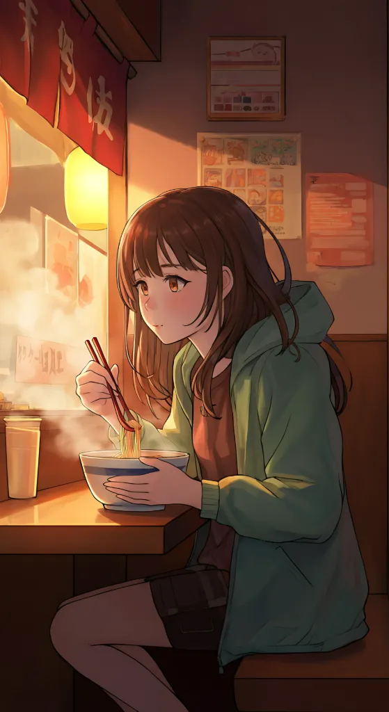 Ramen Serenity Anime Girl