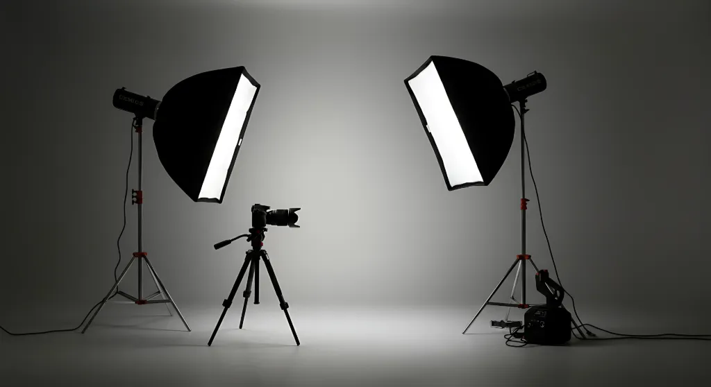 Studio Setup Ready for Shoot