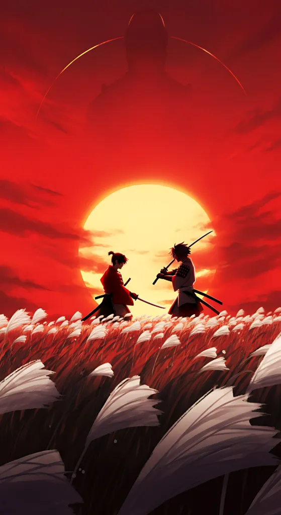 Samurai Duel Under Red Sun