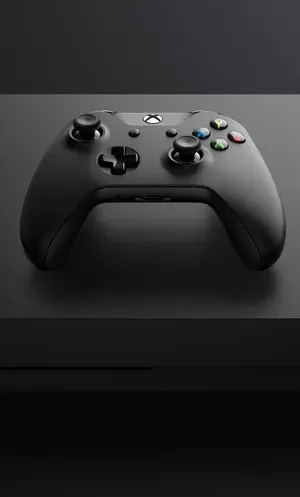 Black Xbox controller wallpaper