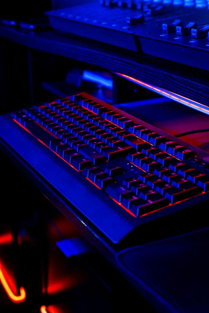Red Gaming Keyboard Setup