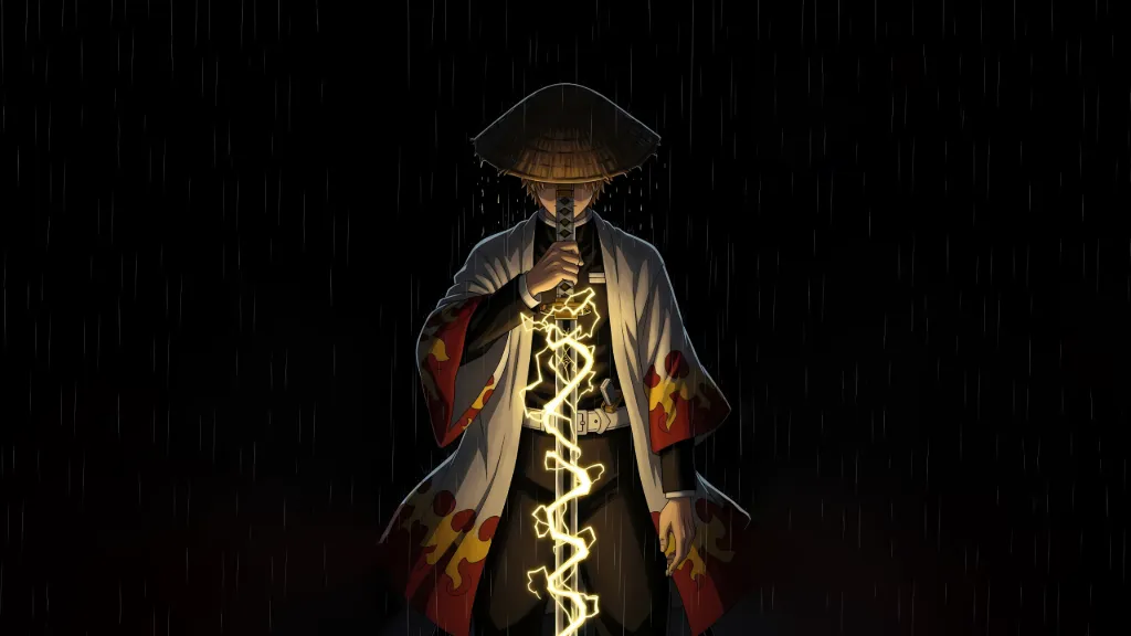 Swordsman in Dark Rain